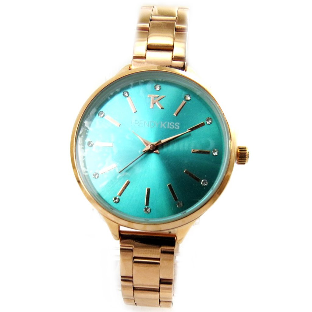 Les Trésors De Lily [M6096] - Trendy Women's Watches in Turquoise, Gold & Rose - Perfect for Casual Wear, Office & Special Occasions