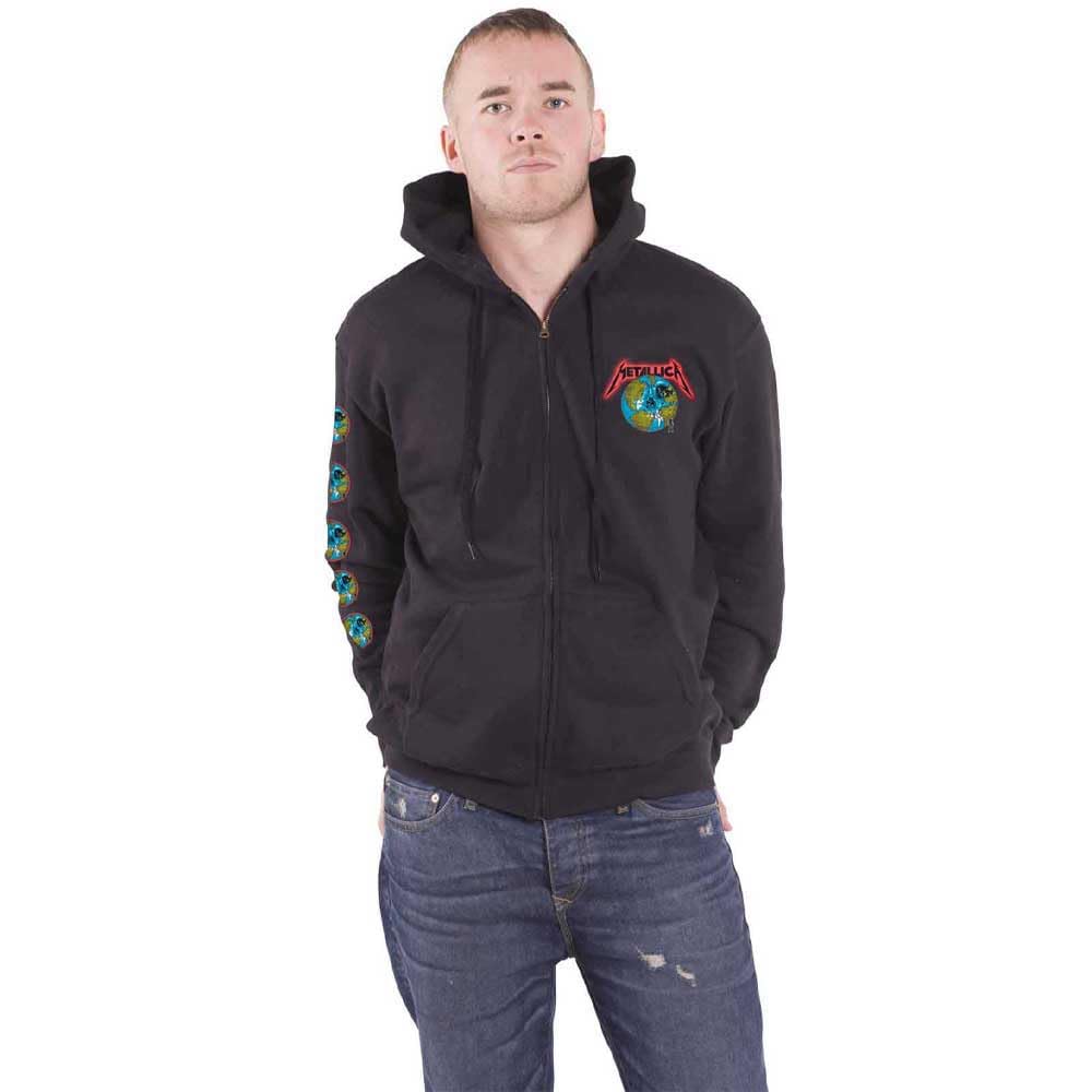 Metallica Hoodie - The Unforgiven Executioner Official Men's Black Zip-Up Sweatshirt Size S | Heavy Metal Band Merch for Concerts & Casual Wear