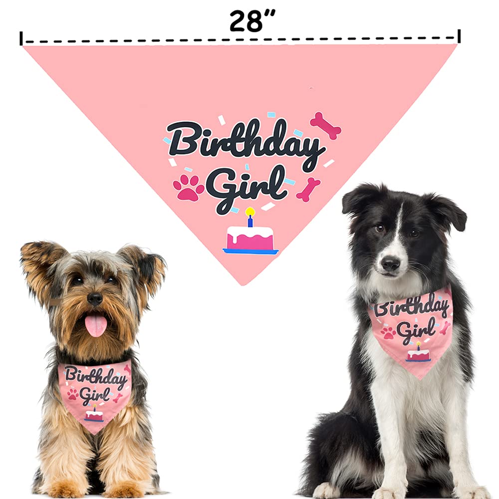 Bubblepup Dog Birthday Bandana for Boys & Girls - Cute Pet Birthday Accessory for Small & Large Dogs - Perfect for Birthday Parties, Photo Shoots & Special Occasions