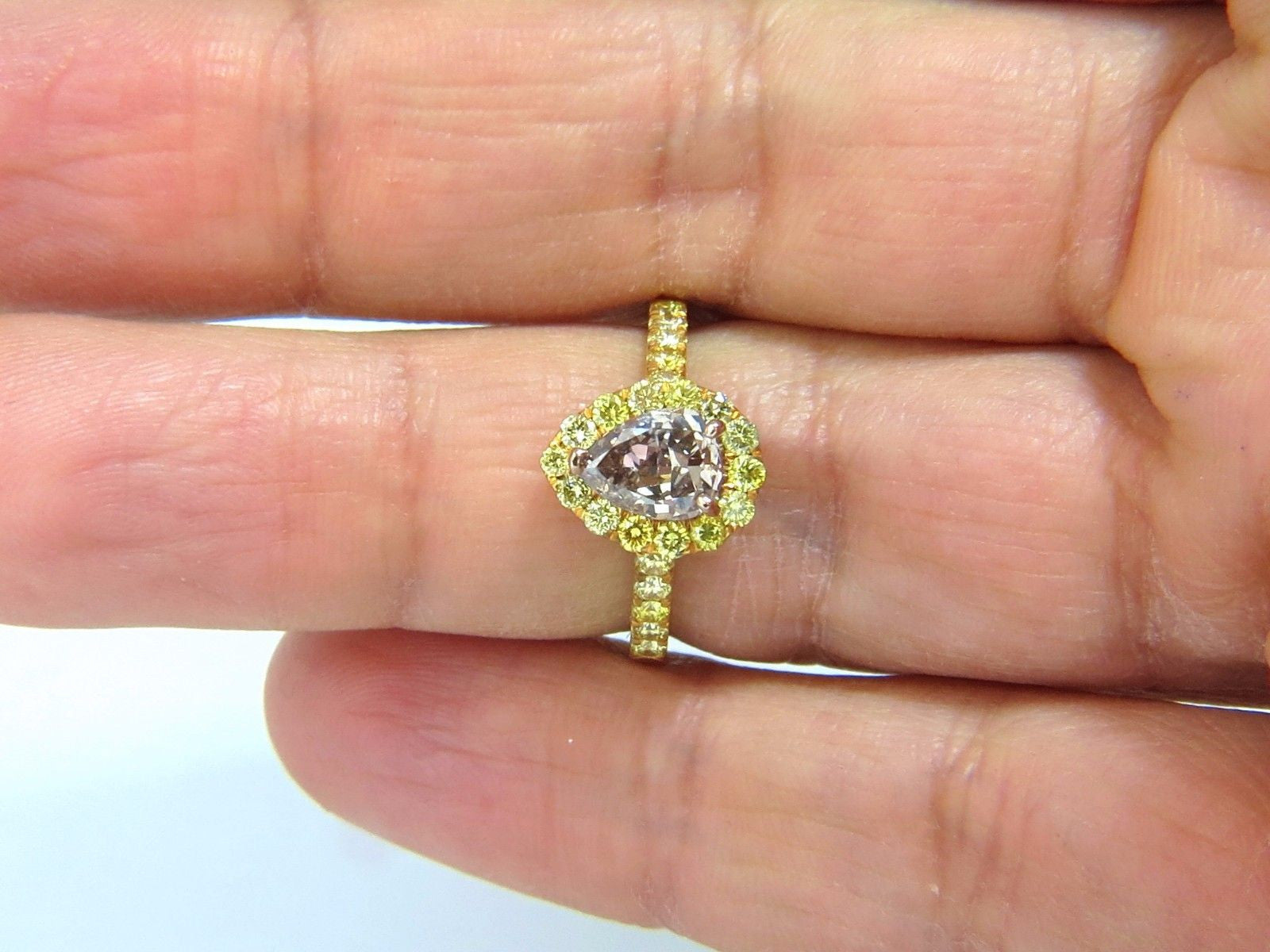 GIA Certified 2.04 Carat Fancy Pink Diamond Ring in 18K Gold - Elegant Engagement & Wedding Jewelry for Women