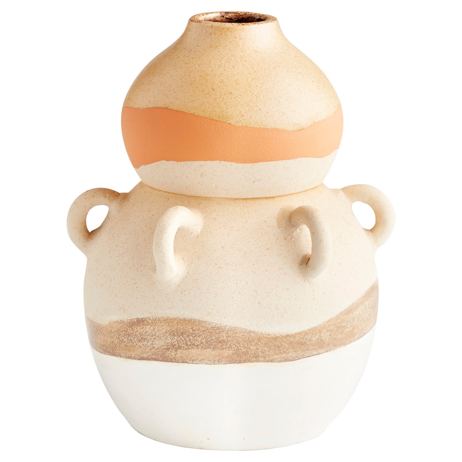 Cyan Design 11120 Light Earth Vase - Handcrafted Multi-Color Ceramic Home Decor for Living Room, Dining Table & Wedding Centerpieces