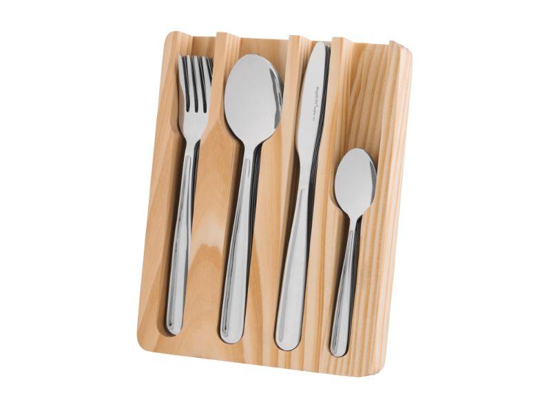 BergHOFF Essentials Sereno 25-Piece Stainless Steel Flatware Set - Elegant Dining Utensils for Everyday Use, Dinner Parties & Gifts