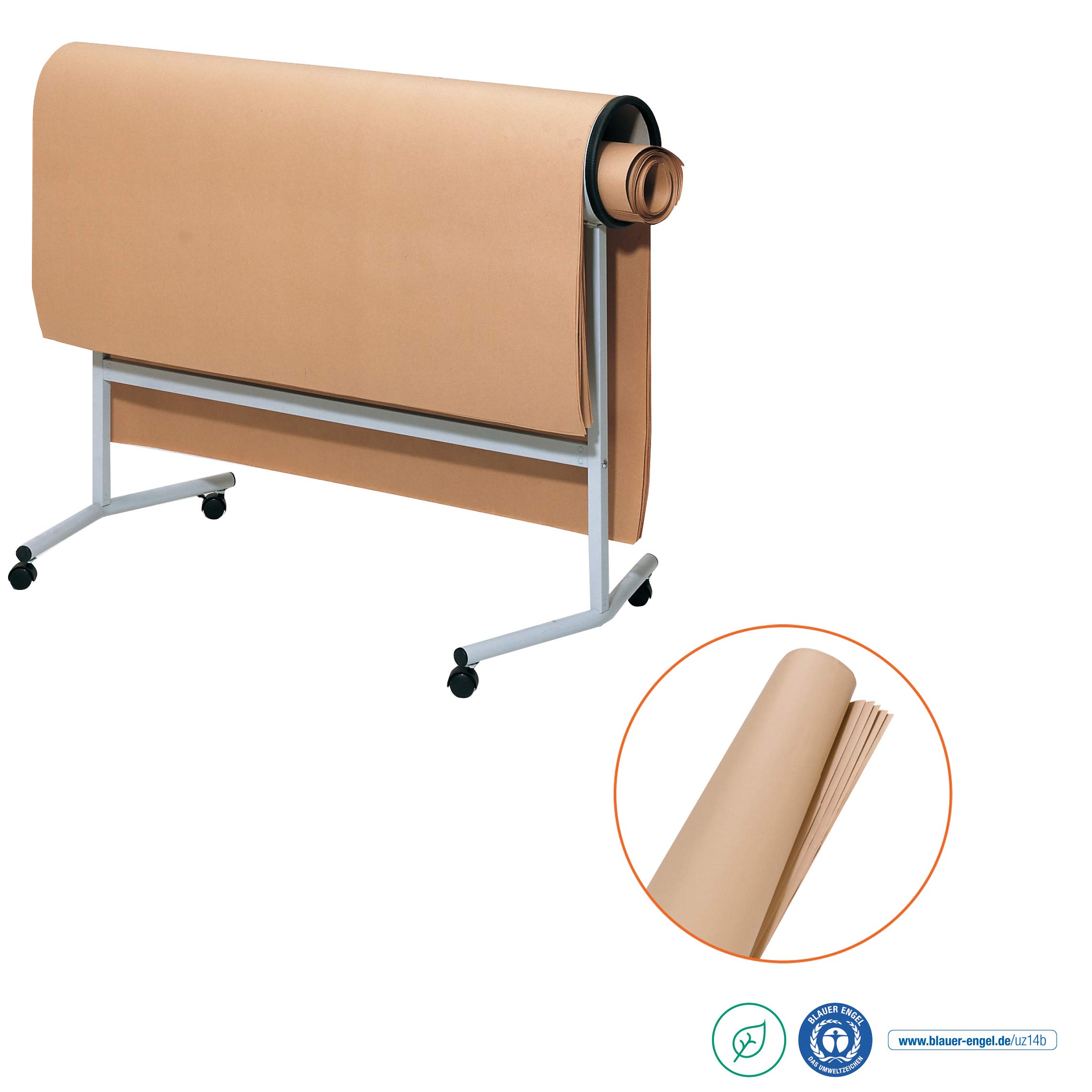 Premium UMZ MP Presentation Kraft Paper - 140x110cm (55x43in), 80 g/m², Pack of 100 Sheets, Beige - Ideal for Gift Wrapping, Craft Projects & Office Presentations