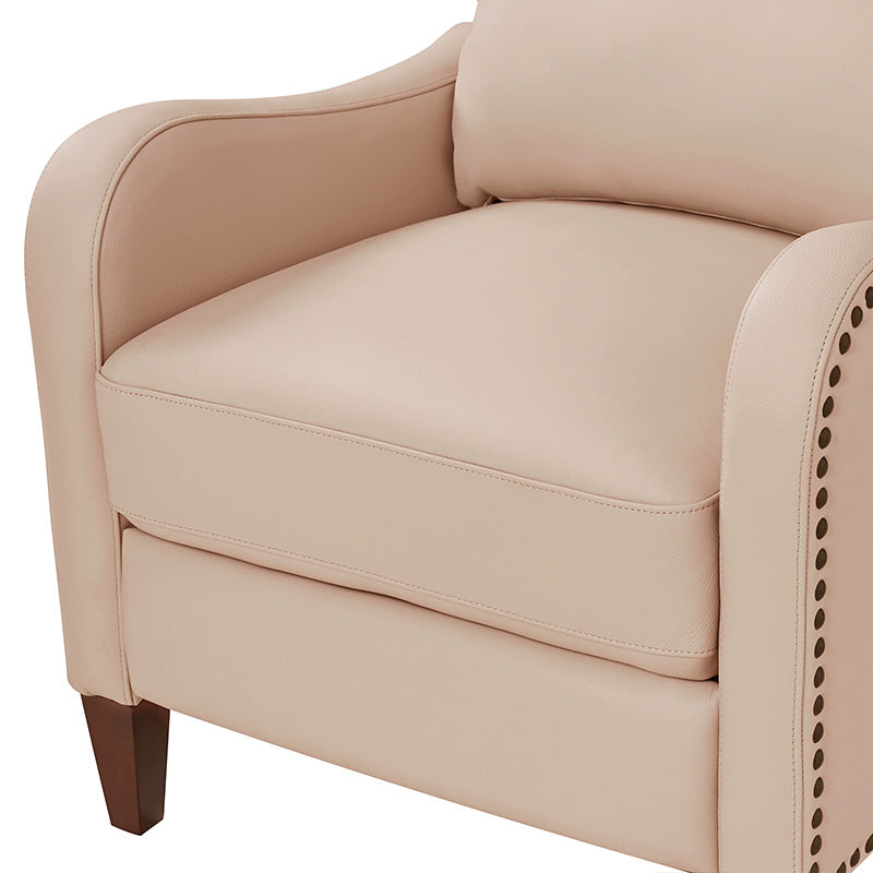 Deliat Genuine Leather Recliner Chair - Premium Comfort for Living Room, Home Theater & Office - Adjustable Footrest & Lumbar Support - Brown PU Leather Sofa for Relaxation & Entertainment