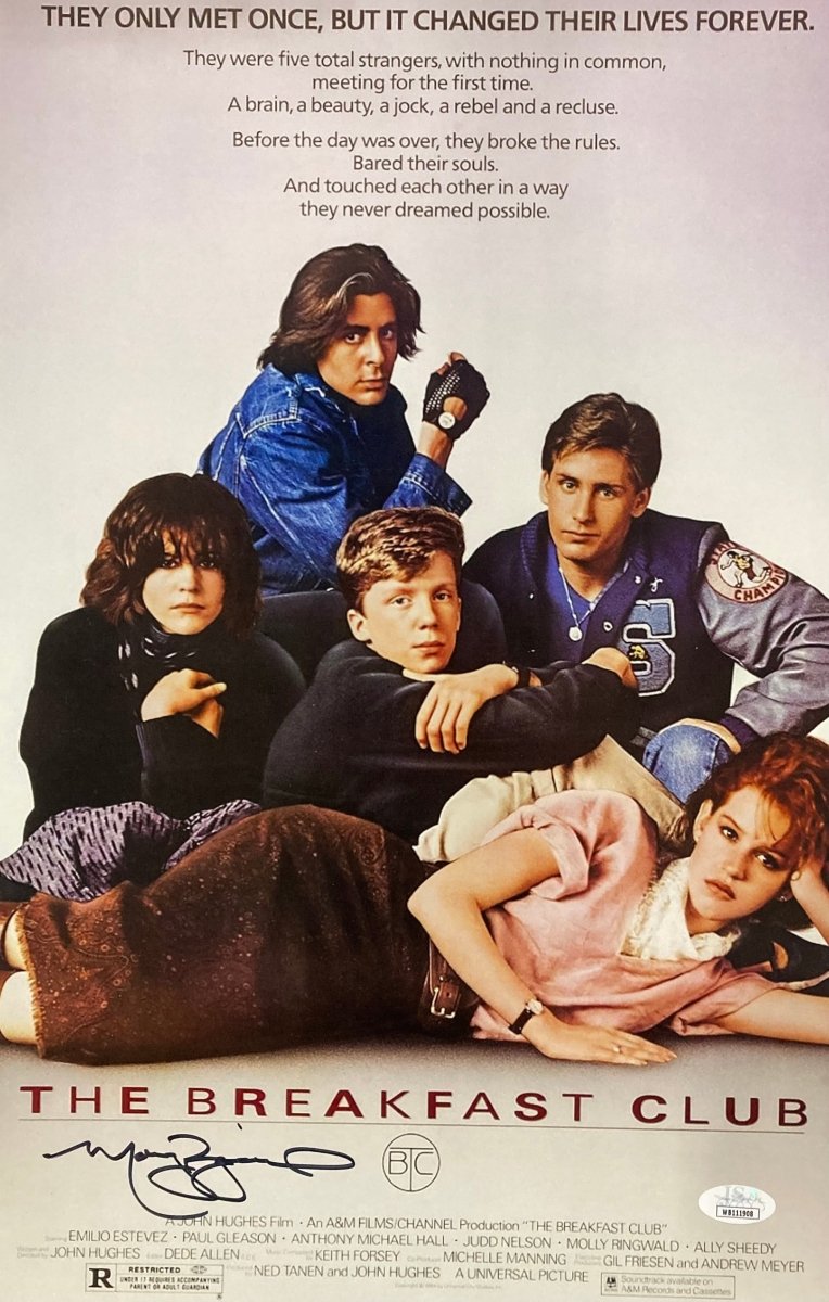Molly Ringwald Autographed 11x17 The Breakfast Club Movie Poster - JSA Certified - Perfect for Movie Memorabilia Collectors & 80s Film Fans
