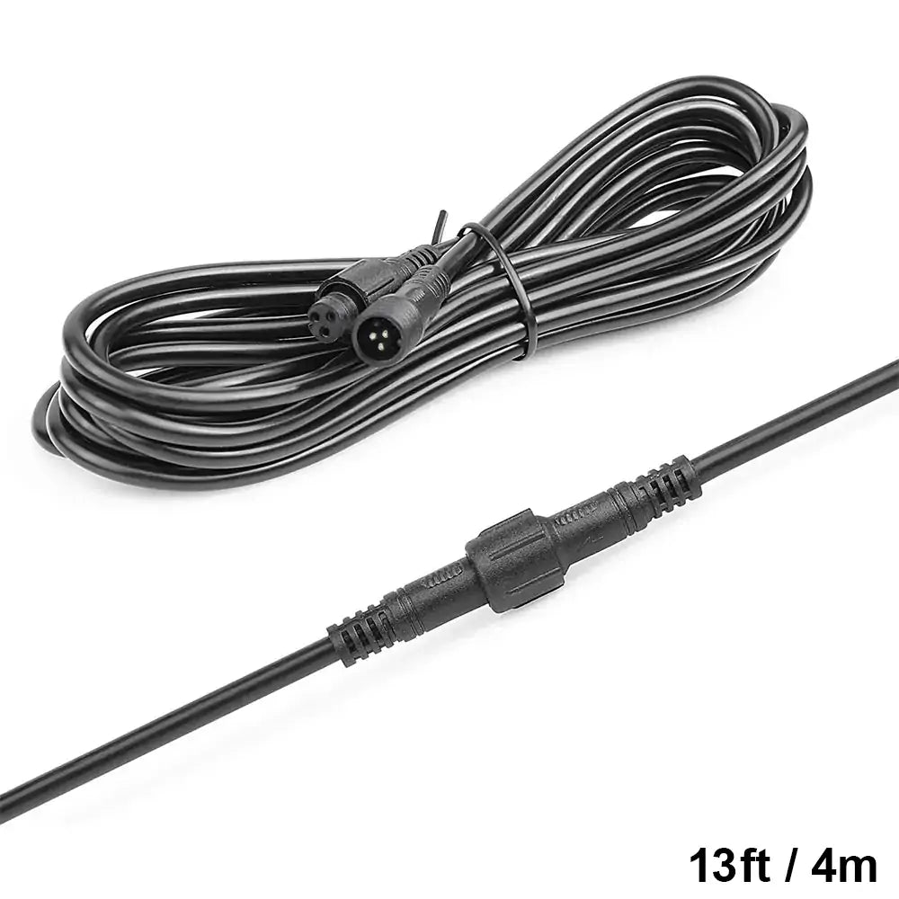 LOYO 3 Pin Extension Cable for 2nd Gen RGBW Rock Lights - 2 Pack - Waterproof LED Light Connectors for Off-Road Trucks, Jeeps & ATVs