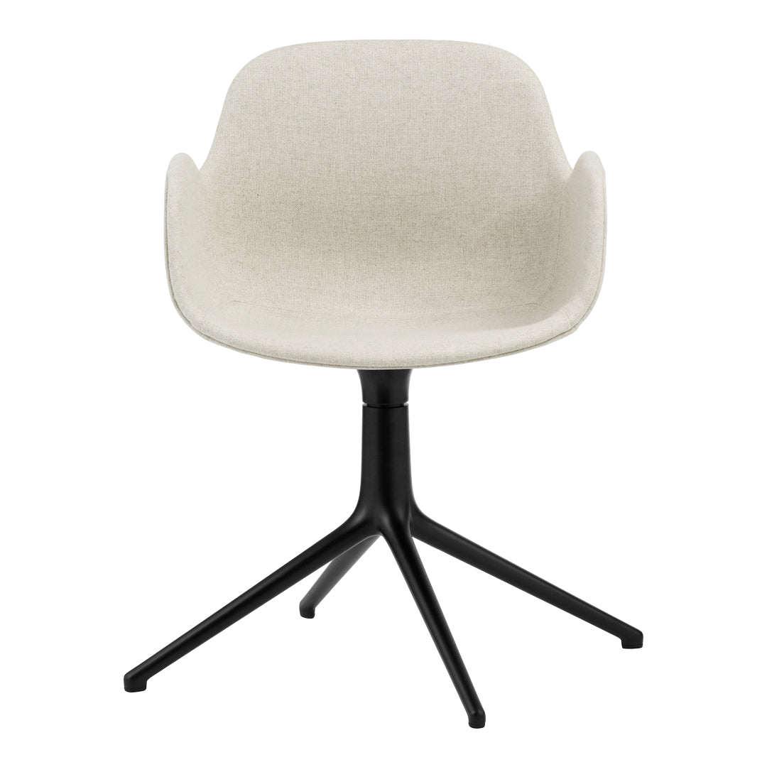 Modern Form Armchair with 4L Swivel Base & Premium Upholstery - Perfect for Living Room, Office or Reading Nook