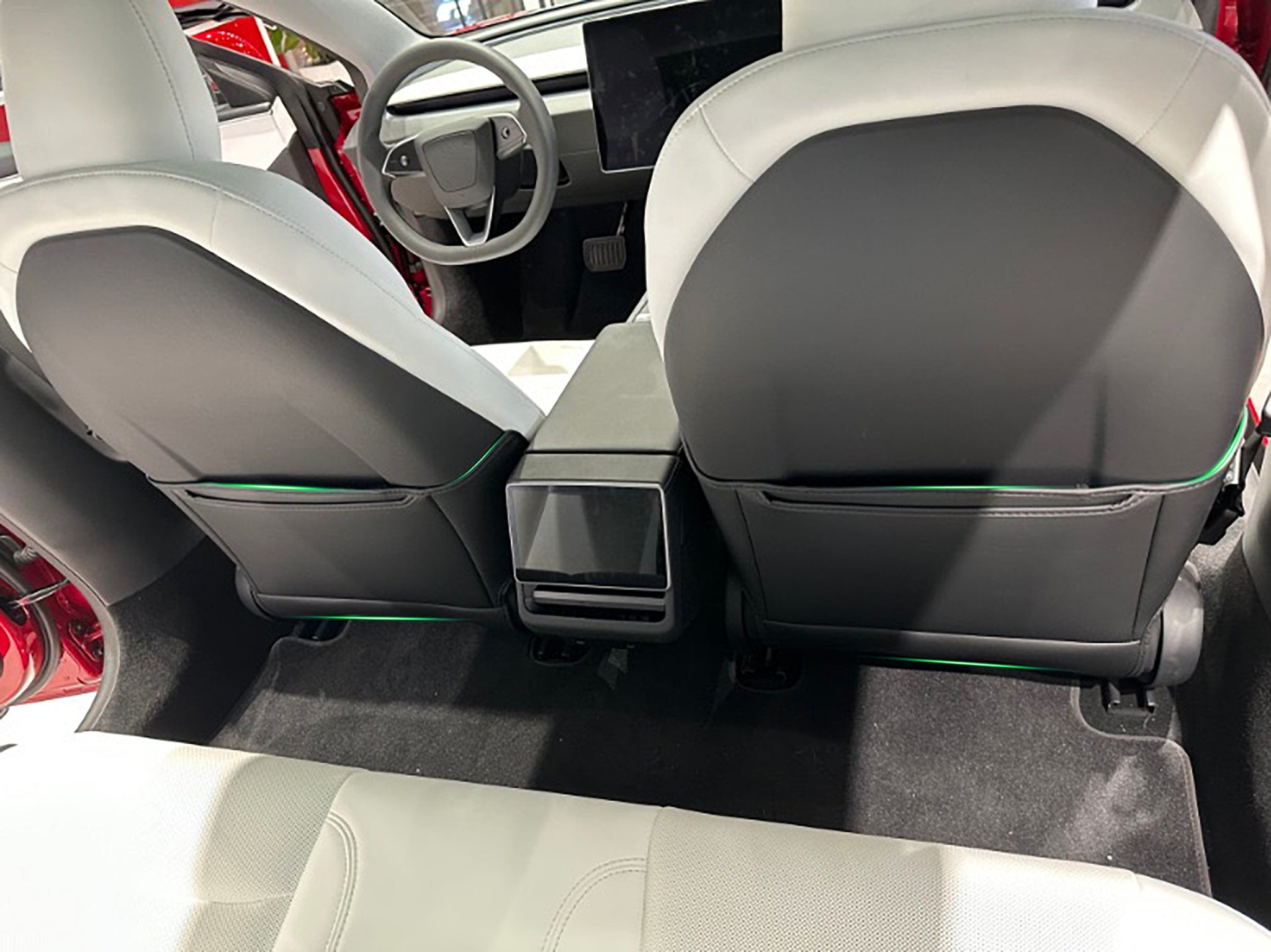 Premium Seat Back Kick Protector Mats for Tesla Model S & X - Durable Car Interior Accessories to Protect Leather Seats from Kids & Pets (Perfect for Family Road Trips & Daily Commutes)