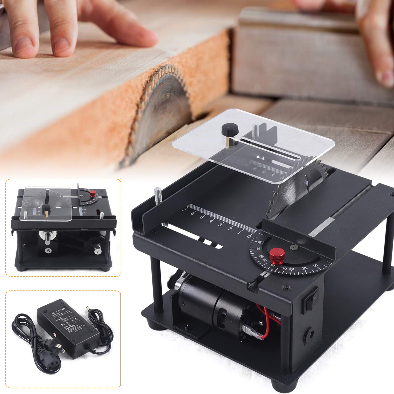 Mini Sliding Table Saw - Multifunctional Woodworking Tool for Model Cutting, DIY Projects & Home Use | Perfect for Crafts, Furniture Making & Small Woodwork Tasks