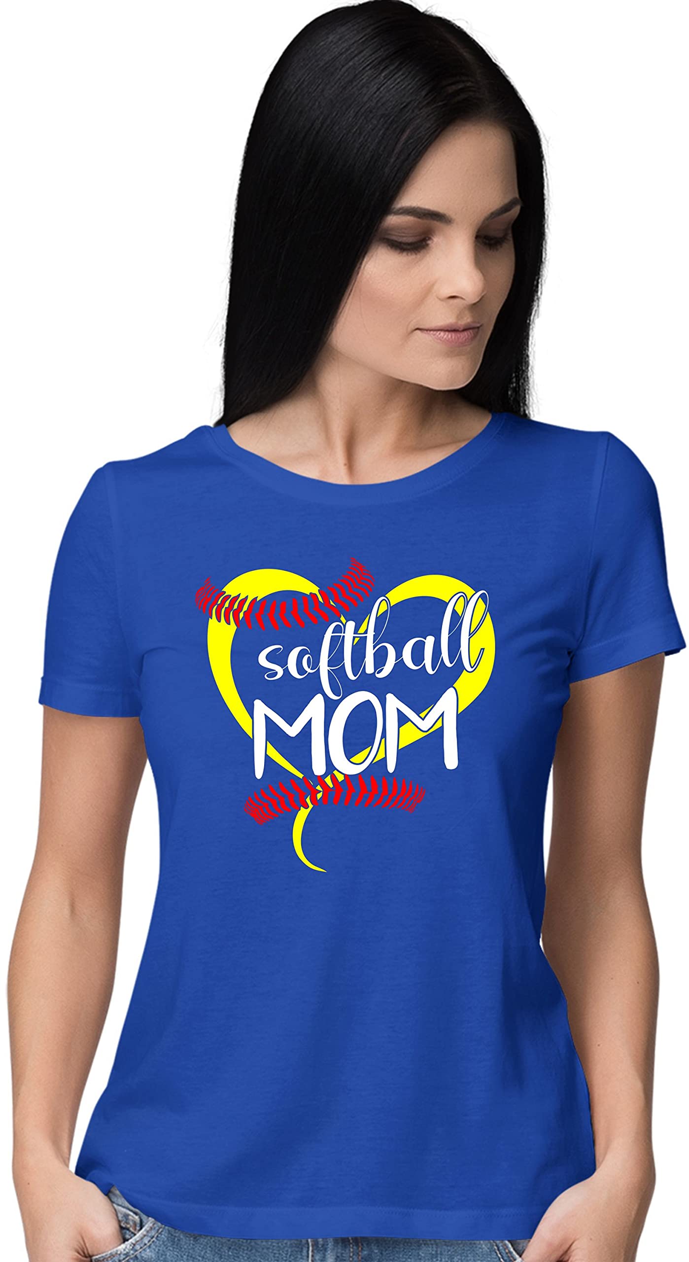 Go All Out Women's Softball Mom T-Shirt - Perfect Mother's Day Gift for Baseball Moms & Team Spirit