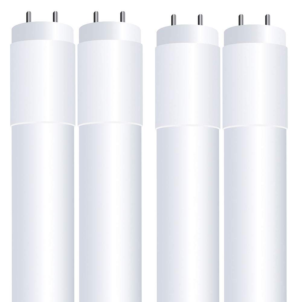 Feit Electric T8 LED Bulbs 4ft - 32W Equivalent, Type A Tube Light (Plug & Play), T8/T12 LED Fluorescent Replacement - 4 Pack, 5000K Daylight, Frosted - Perfect for Office, Garage & Warehouse Lighting