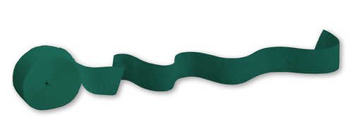 Creative Converting Dark Green Crepe Paper Streamer (1 Pack) - Perfect for Party Decorations, DIY Crafts, and Holiday Celebrations