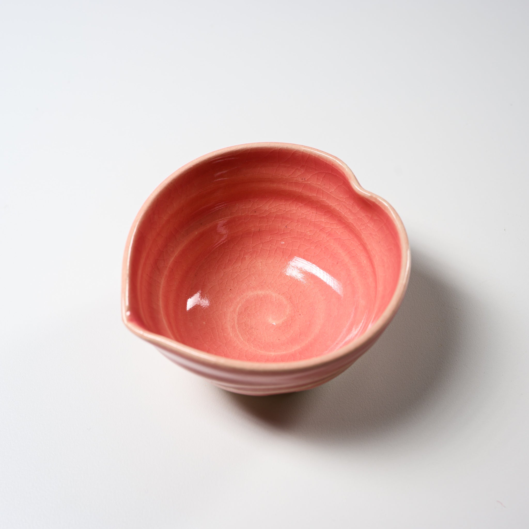 NINSHU Heart Series Spout Bowl - 3 Color Options (Cherry, Pink, White) - Perfect for Baby Feeding, Toddler Mealtime & Elderly Care