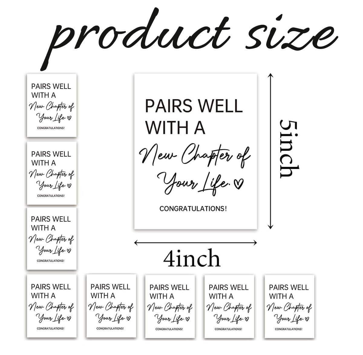 24Pcs Wine Bottle Labels - Perfect for New Beginnings, Engagement, Retirement, Housewarming & Divorce Gifts - Funny & Personalized Wine Stickers for Women & Men - Great for Parties, Celebrations & Special Occasions