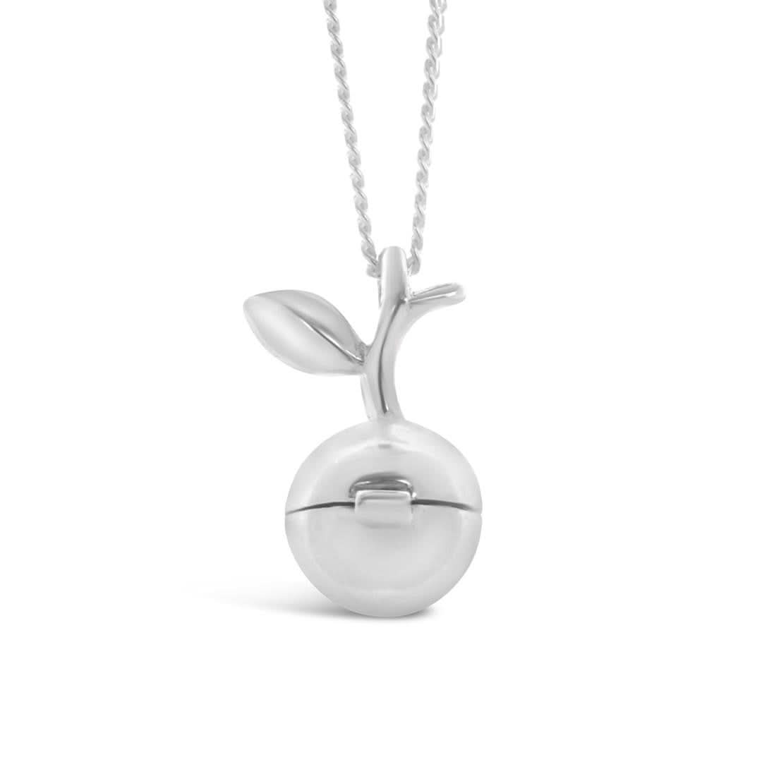 Magical Charm Necklace - Sterling Silver Apple Pendant for Love & Romance | Perfect Gift for Anniversaries, Valentine's Day & Special Occasions