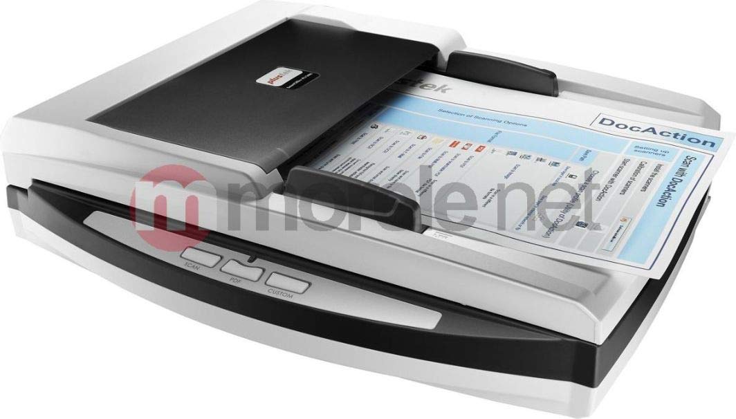 Plustek SmartOffice PN2040 USB & Ethernet Sheetfed Flatbed Scanner for Home Office, Business Document Digitizing & Archiving