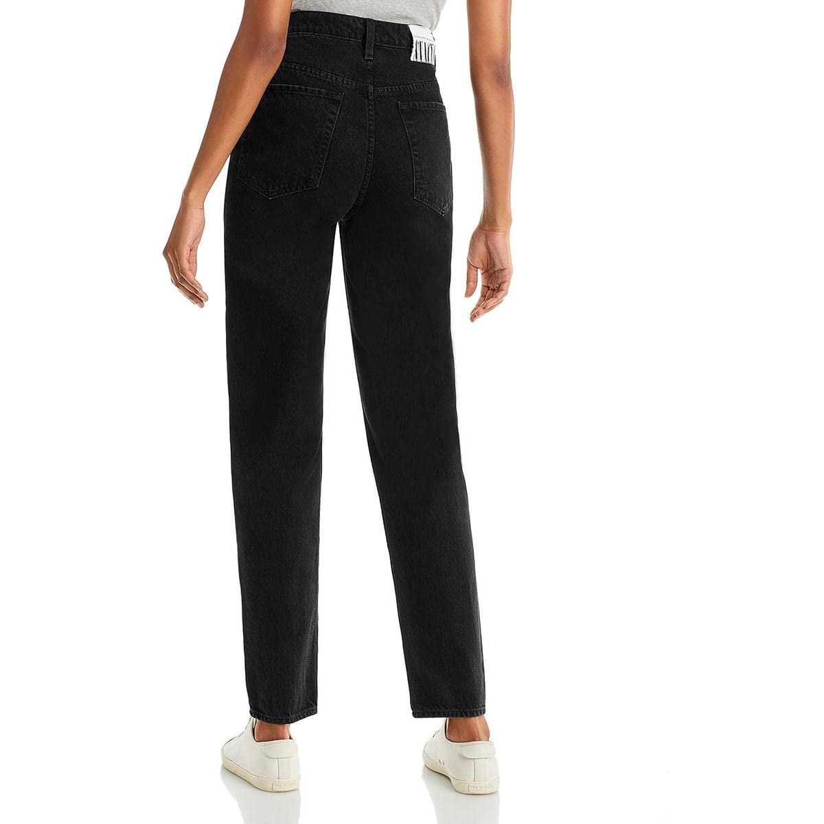 Women's Cotton Ankle Straight Leg Jeans for Moms - Comfortable Casual Pants for Everyday Wear, Shopping & Outings