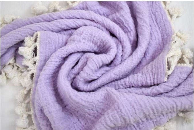 6-Layer Muslin Baby Blanket by Crane - Soft, Breathable & Lightweight for Swaddling, Nursing & Stroller Use