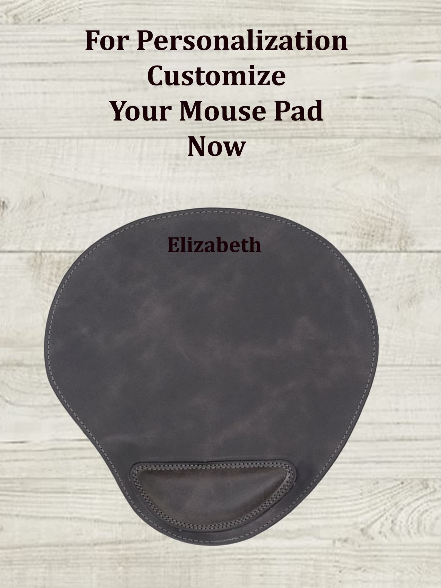 Premium Genuine Leather Mouse Pad with Ergonomic Wrist Support - Non-Slip Base for Desk, Home & Office - Waterproof Computer Accessory for Gaming & Work (Black) - Perfect for Long Hours of Comfortable Computing & Professional Workspaces