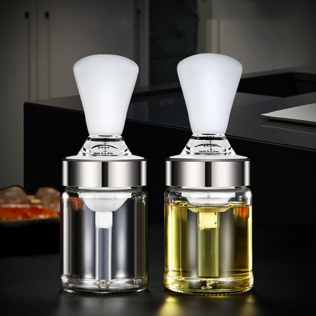 Premium Silicone BBQ Oil Brush Bottle Set - 135ML Squeeze & Dip Oil Dispenser with Pastry Brush for Grilling, Baking, Roasting | Perfect for Outdoor BBQ, Camping & Home Kitchen Use