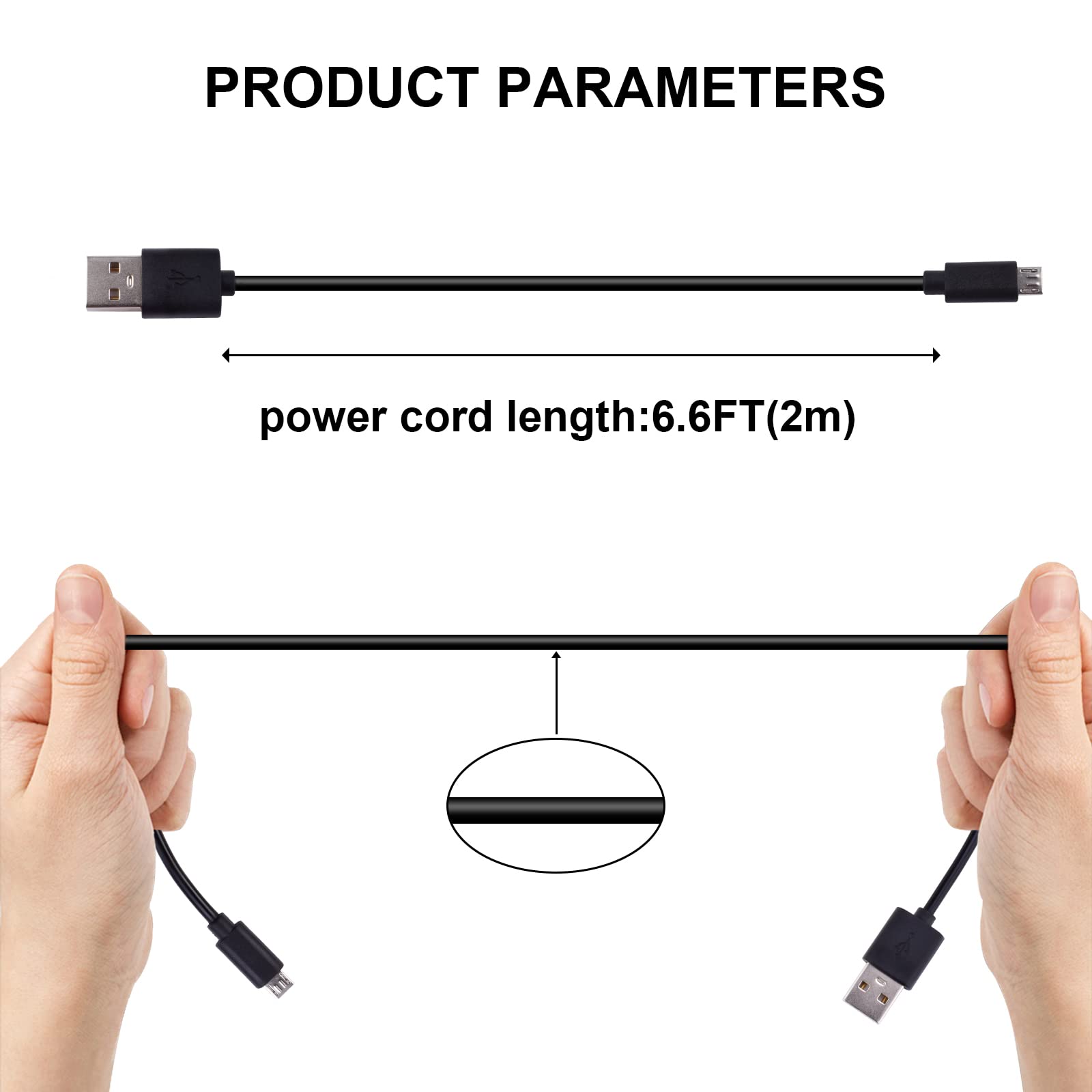 SteelSeries Arctis 9/7X/7P/7/3/1/Pro Wireless Gaming Headset Replacement Charging Cable - 6.6ft Black USB Charger Cord for PC, PS5, Xbox Series X - Perfect for Gaming, Streaming & Late-Night Sessions