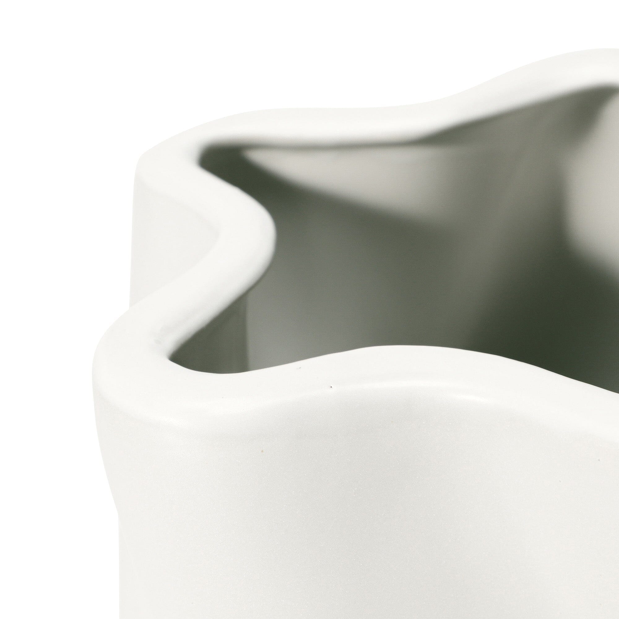 Large White Ceramic Twist Flower Vase - Elegant Home Decor for Living Room, Dining Table & Wedding Centerpieces