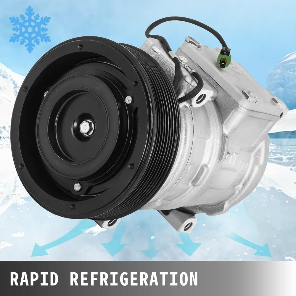 John Deere AC Compressor & Clutch Kit - Fits Models CO 22030C, RE46609, RE69716 | Replacement Part for Tractor & Heavy Equipment Cooling Systems