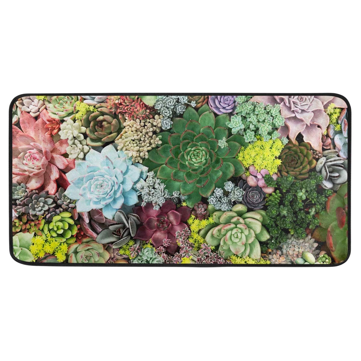 Soft Non-Slip Succulent Plants Area Rug - 20