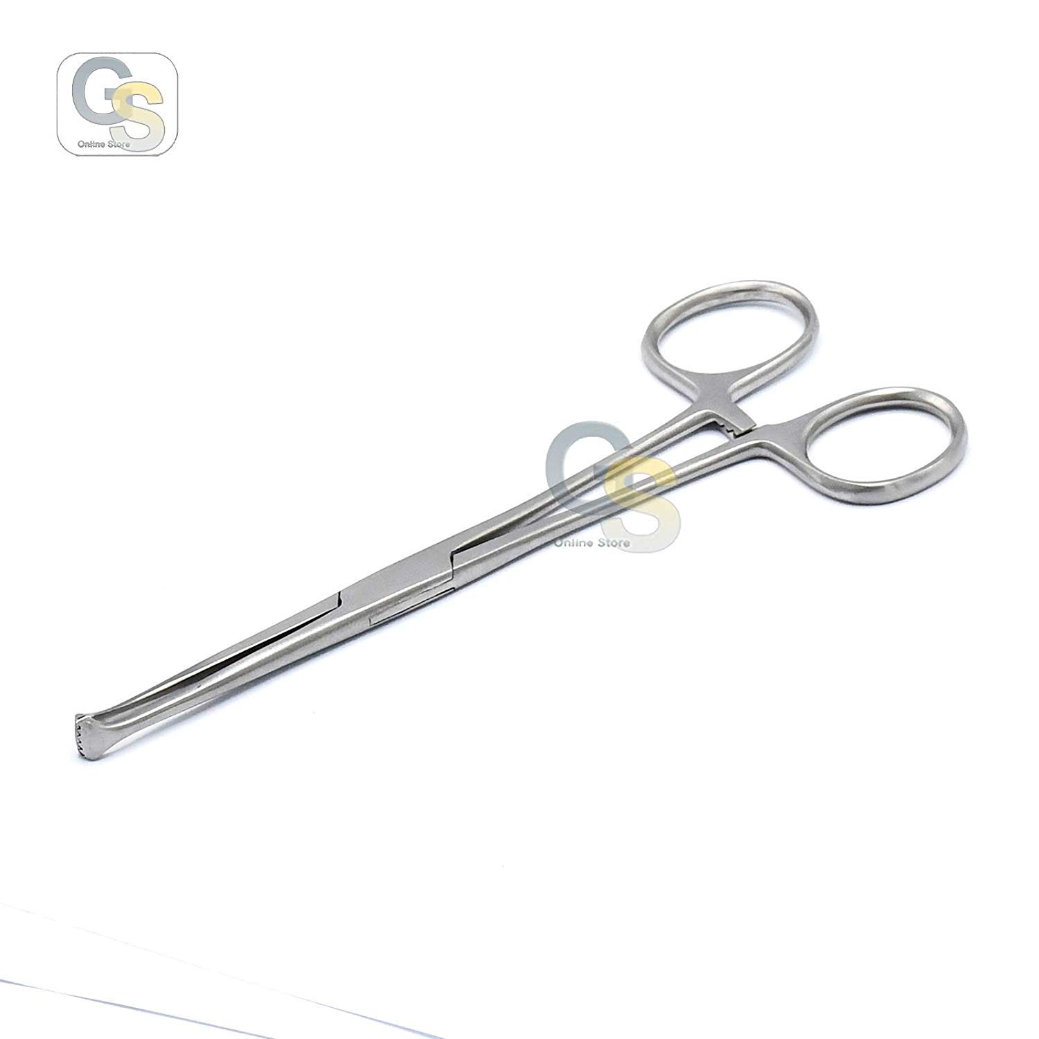 6 Packs Stainless Steel Allis Tissue Forceps with 4x5 Teeth, 6 Inch - Surgical Clamps for Medical, Veterinary, and First Aid Use