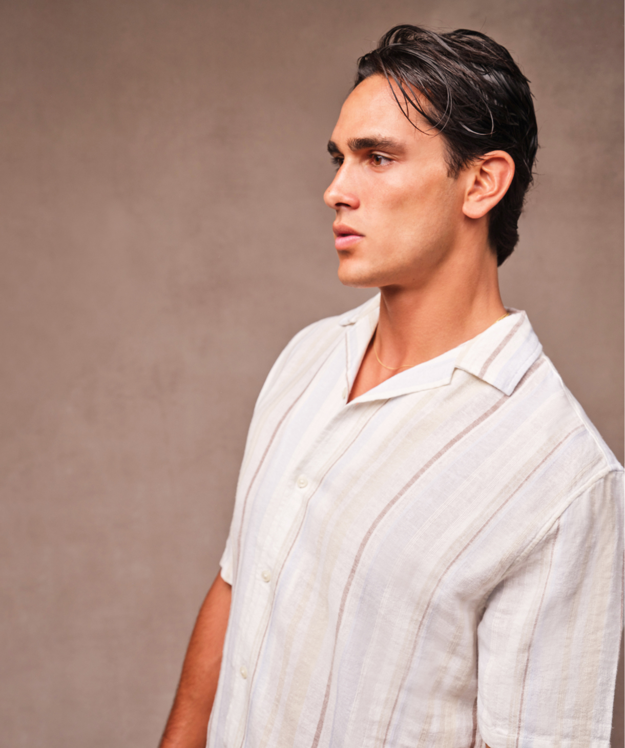 Livante Light Blue Linen Short Sleeve Shirt for Men - Breathable Summer Casual Wear - Perfect for Beach, Travel & Outdoor Activities