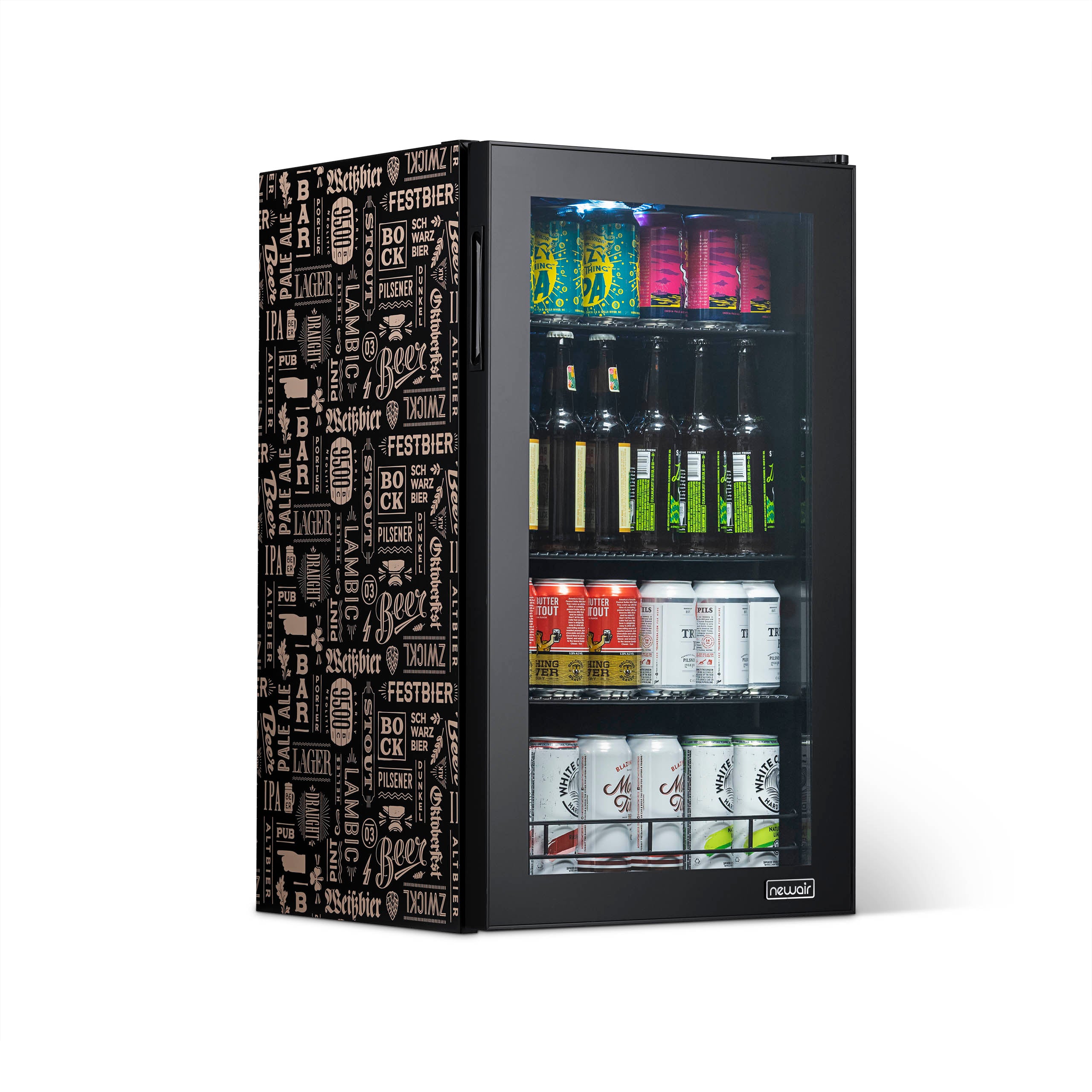 Newair® 126 Can Freestanding Beverage Refrigerator - Perfect for Beer, Wine & Soda Storage - Ideal for Home Bar, Office or Man Cave