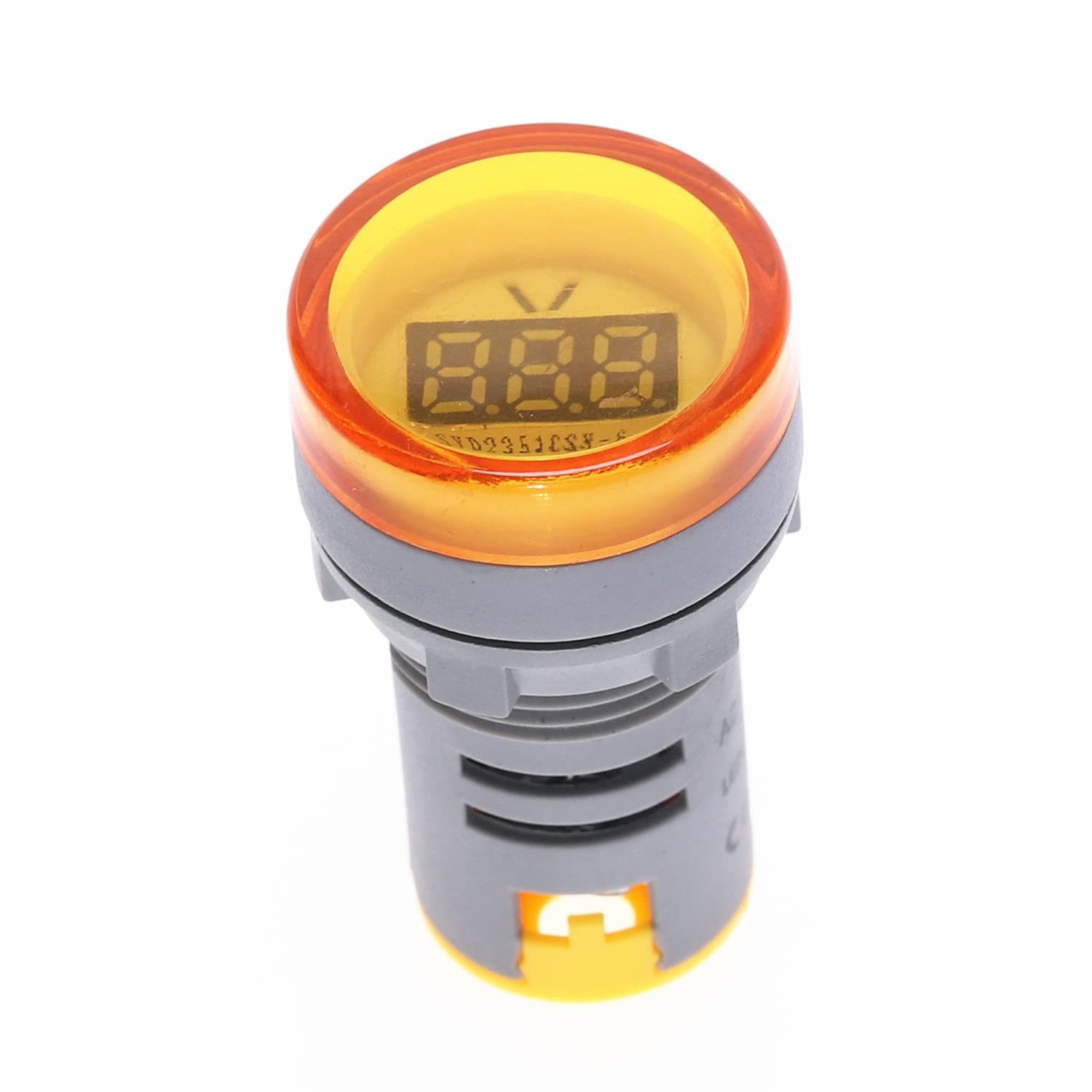 CZKE LED Digital Voltmeter - AC 20-500V Voltage Tester with Signal Lights & Bright Display - Yellow Indicator Lamp for Electrical Testing, Automotive Diagnostics, and Home Appliances Measurement