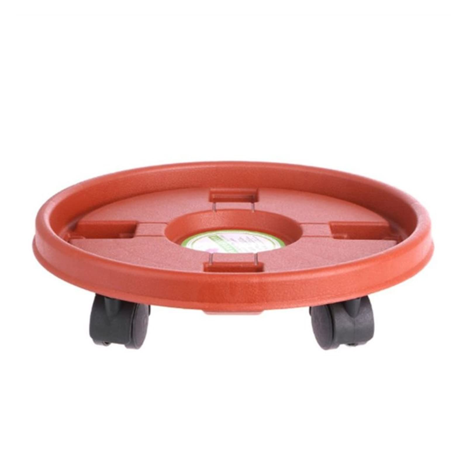 TOMYEUS Plastic Plant Trays with Wheels - Portable Flower Pot Bottom Stand Trolley for Indoor/Outdoor Plants - Protects Floors & Surfaces - Ideal for Home, Garden, Balcony & Greenhouse Use (Color: A)