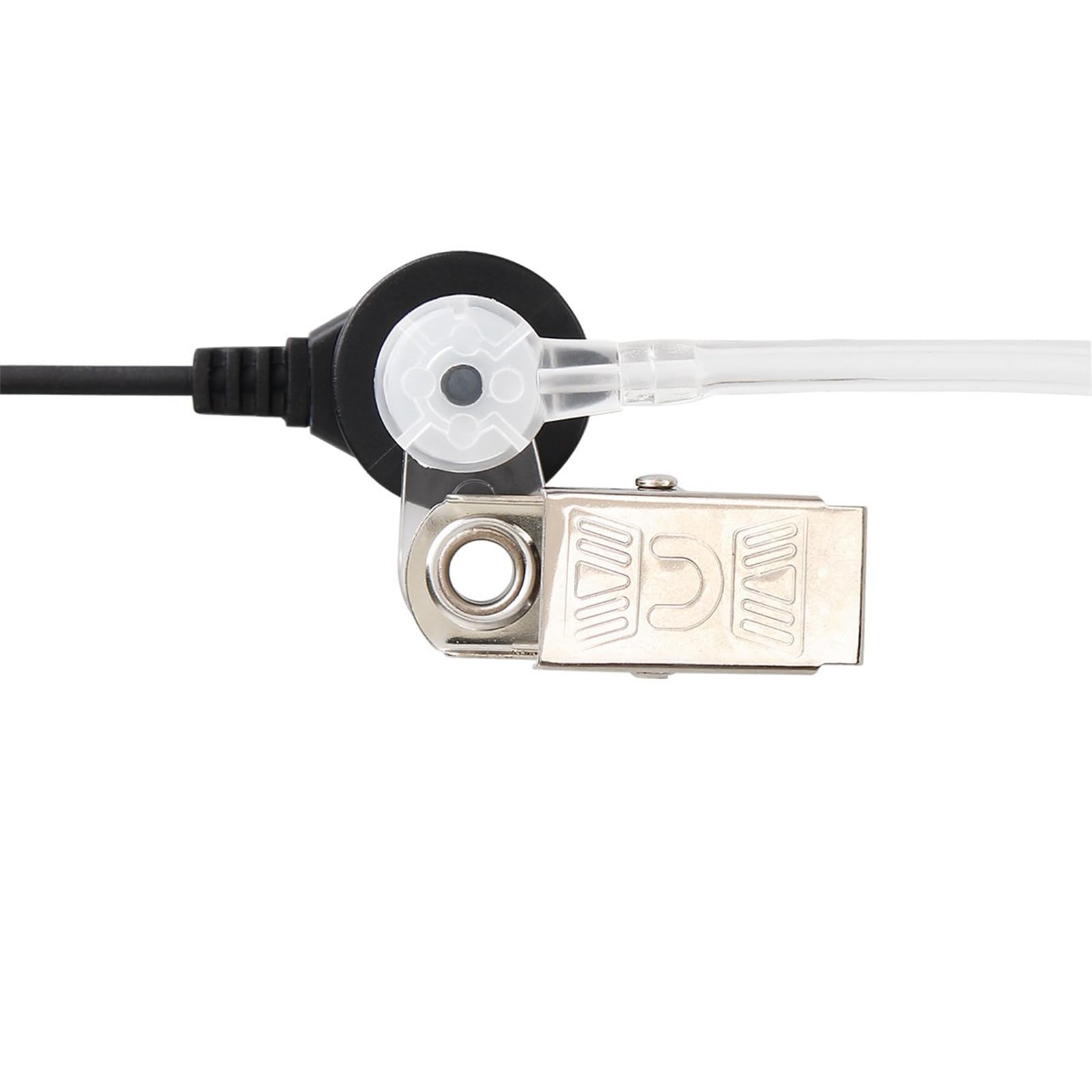 Retevis Walkie Talkie Earpiece with PTT Microphone - 3.5mm Transparent Headset Compatible with RT24 RT22 RT622 RT46 RT27 RT617 RT618 RT619 Baofeng BF-888S Kenwood Radios (5 Pack) - Ideal for Security, Construction, and Outdoor Communication