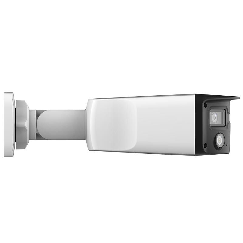 Alibi Vigilant Performance Series 4MP Starlight IllumiNite Dual Lens Panoramic Fixed IP Bullet Security Camera - Outdoor Night Vision Surveillance for Home & Business Protection