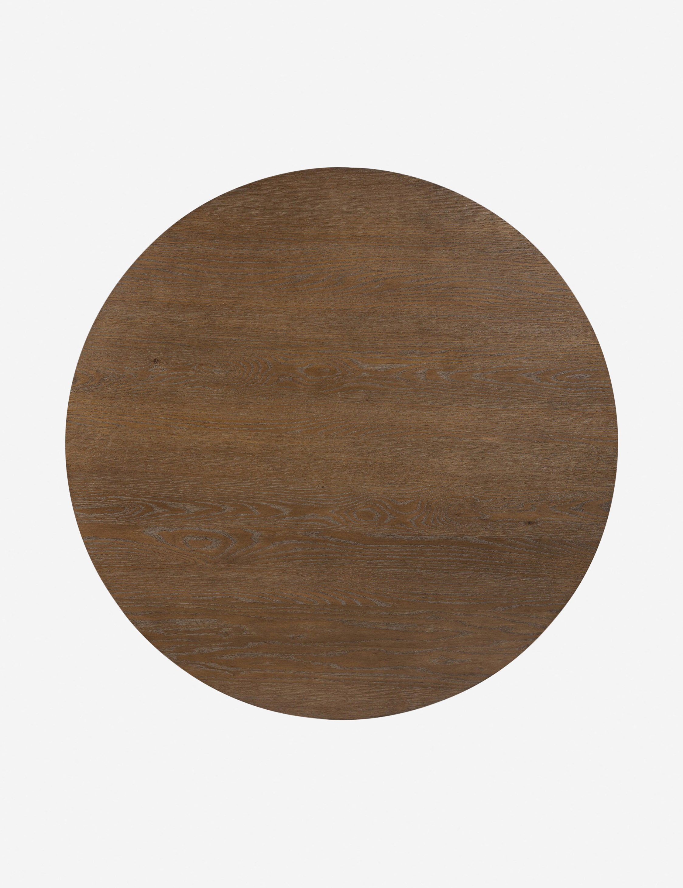 Eastman Round Dining Table by Amber Lewis x Four Hands - Modern Wooden Dining Table for Kitchen & Dining Room - Perfect for Family Gatherings & Dinner Parties