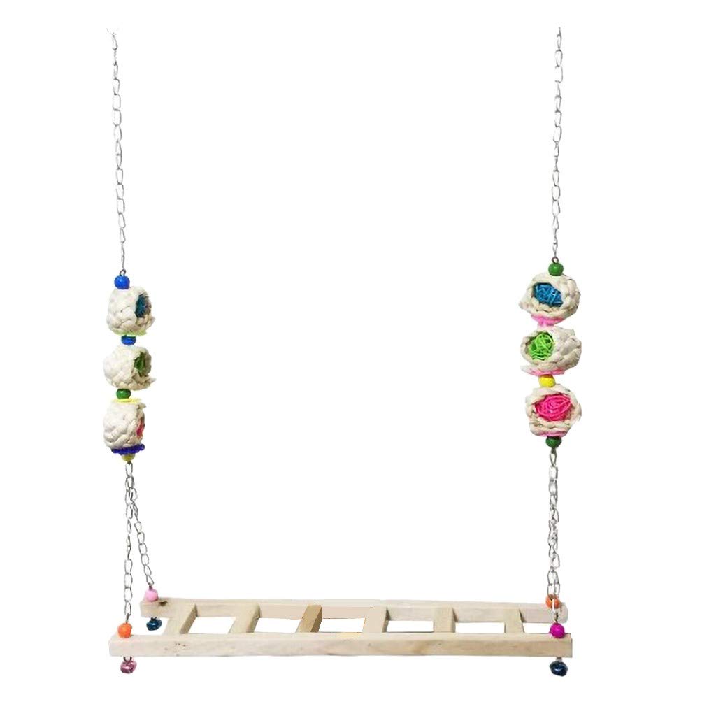 Durable Plastic Chicken Ladder & Swing Toy for Hens and Roosters - 60x60cm Outdoor Poultry Playground Equipment - Perfect for Coops, Backyard Farms, and Chicken Enrichment Activities