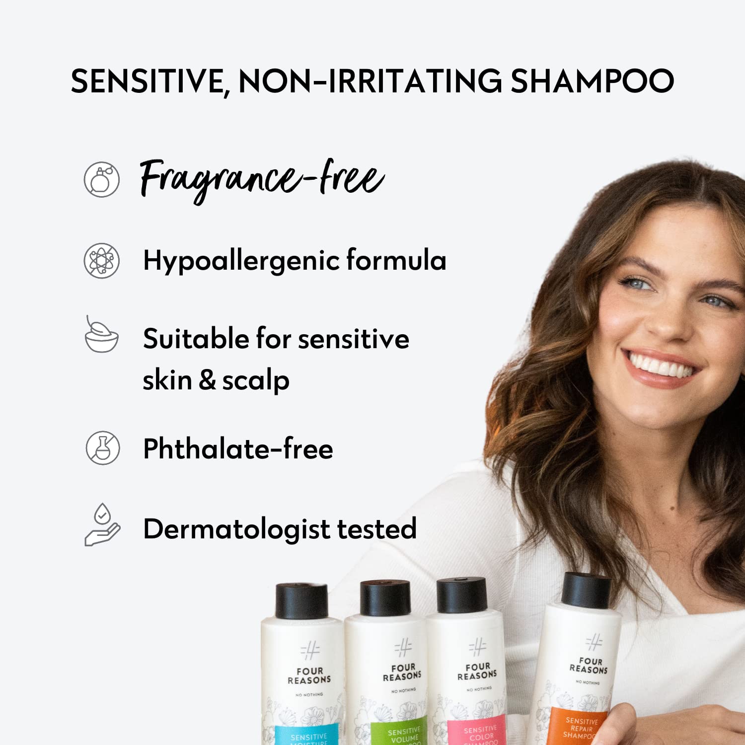 **Sensitive Skin & Scalp Moisturizing Shampoo and Conditioner Set - Jumbo Size - 100% Vegan, Hypoallergenic, Fragrance-Free & Unscented - Ideal for Dry, Itchy Scalp & Daily Gentle Hair Care**