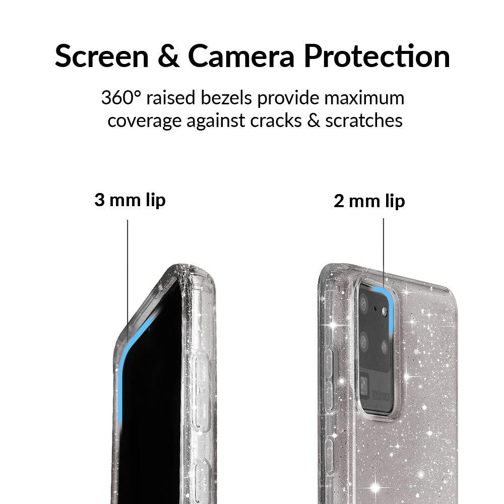 Samsung Galaxy Phone Case with Grey Stardust Design - Slim Protective Cover for Everyday Use, Work & Travel