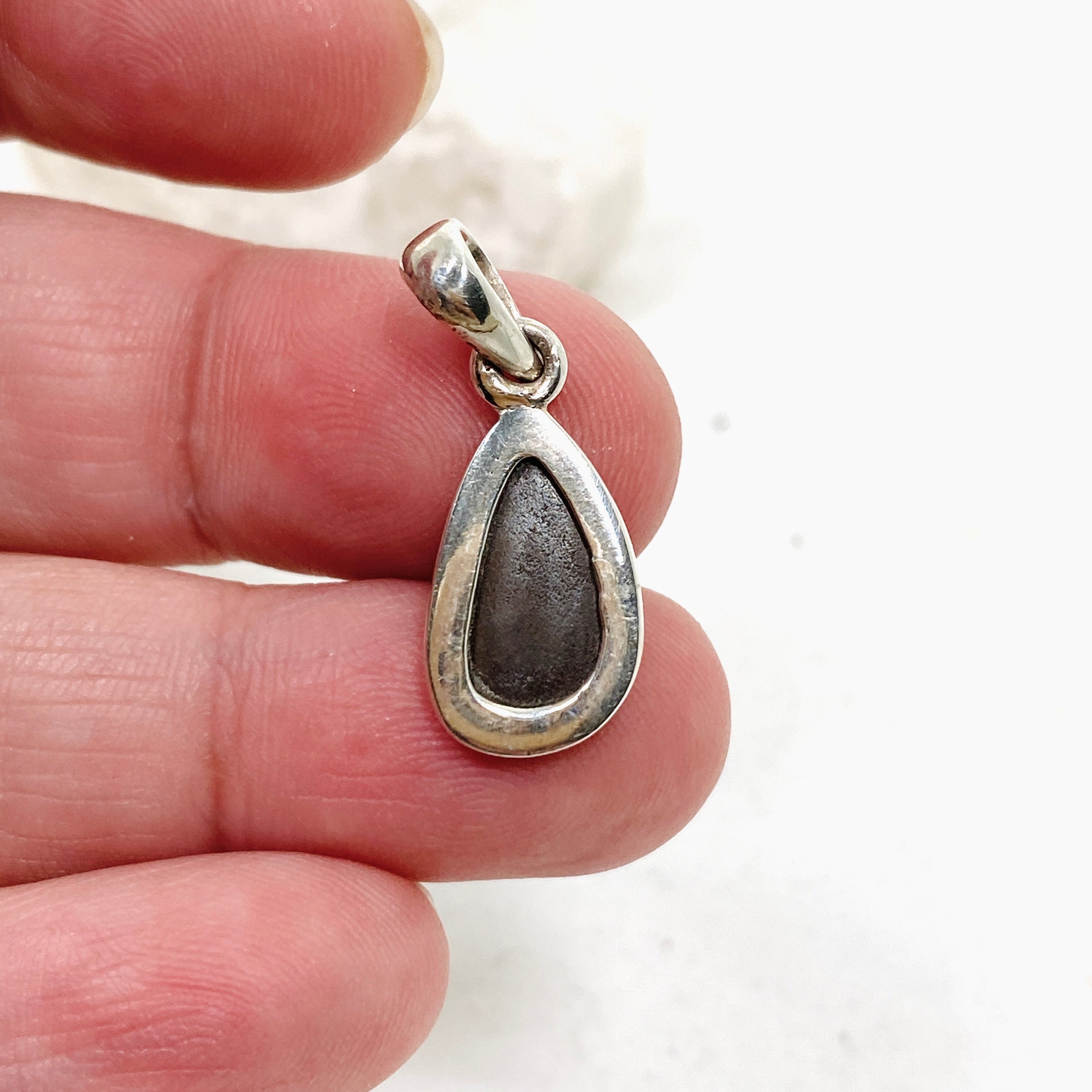 Natural Opal Doublet Teardrop Cabochon Pendant - Lightning Ridge Australian Opal Jewelry PPGJ808 for Women's Elegant Necklace Gift