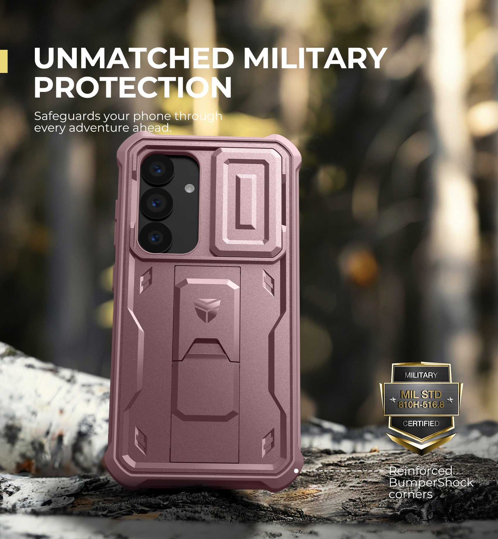 **Dexnor Heavy Duty Shockproof Rugged Case for Samsung Galaxy S25 – Full Body Protection with Built-in Screen Protector, Slide Camera Cover & Kickstand – Perfect for Outdoor, Work & Travel**