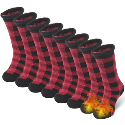 4 Pairs Black Red