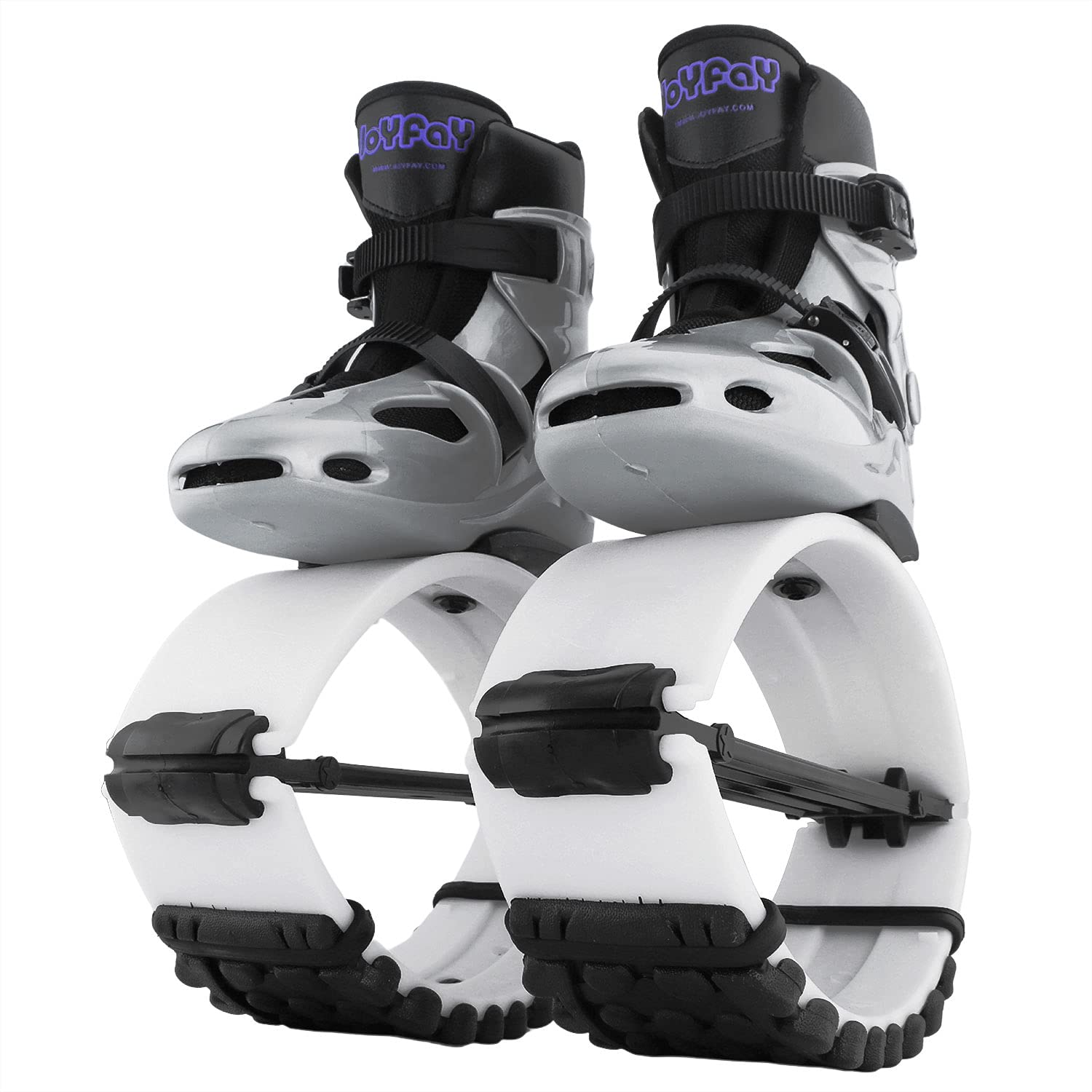 Joyfay Professional Jumping Shoes for Athletes & Heavy Duty Users - High Performance Fitness Bounce Shoes with 4 Tension Springs for Men & Women - Ideal for Cross Training, Parkour & Weight Loss Workouts