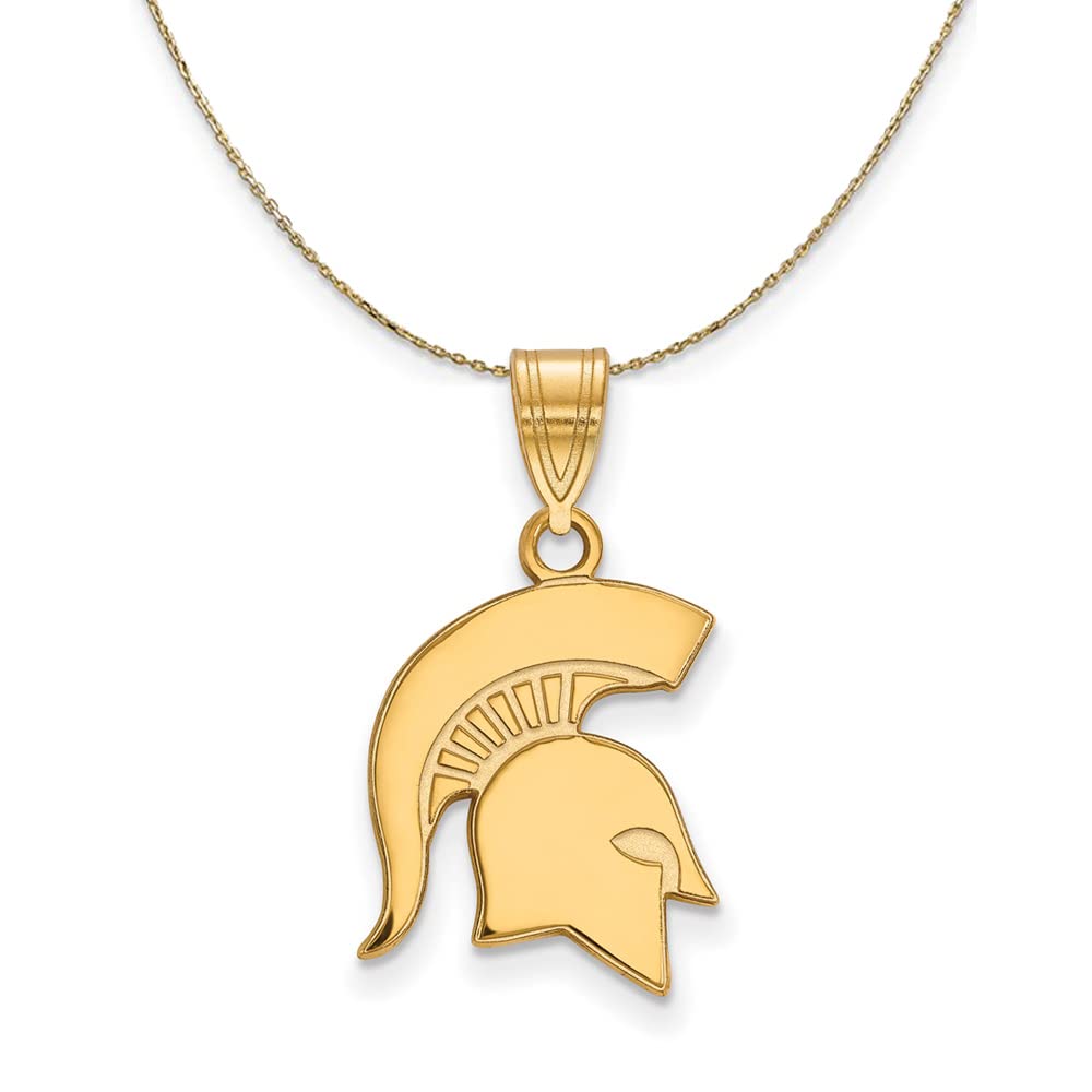 14k Yellow Gold Michigan State Necklace - Perfect for Gifts & Game Day
