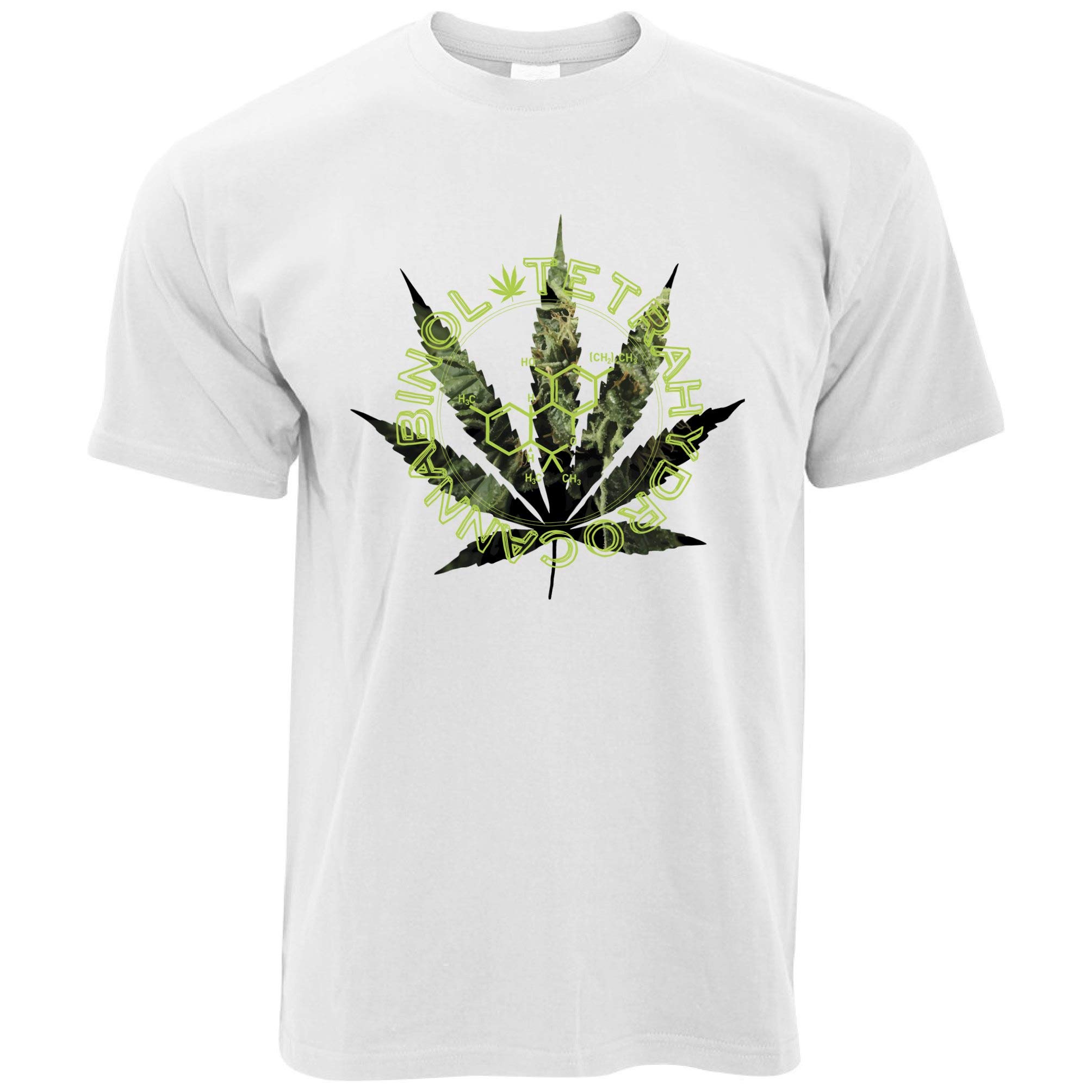 Tim And Ted Nerdy T-Shirt - Chemical Makeup of Cannabis Design | Funny Science & Weed Lover Gift for Men & Women | Perfect for Casual Wear, Parties & Gifting