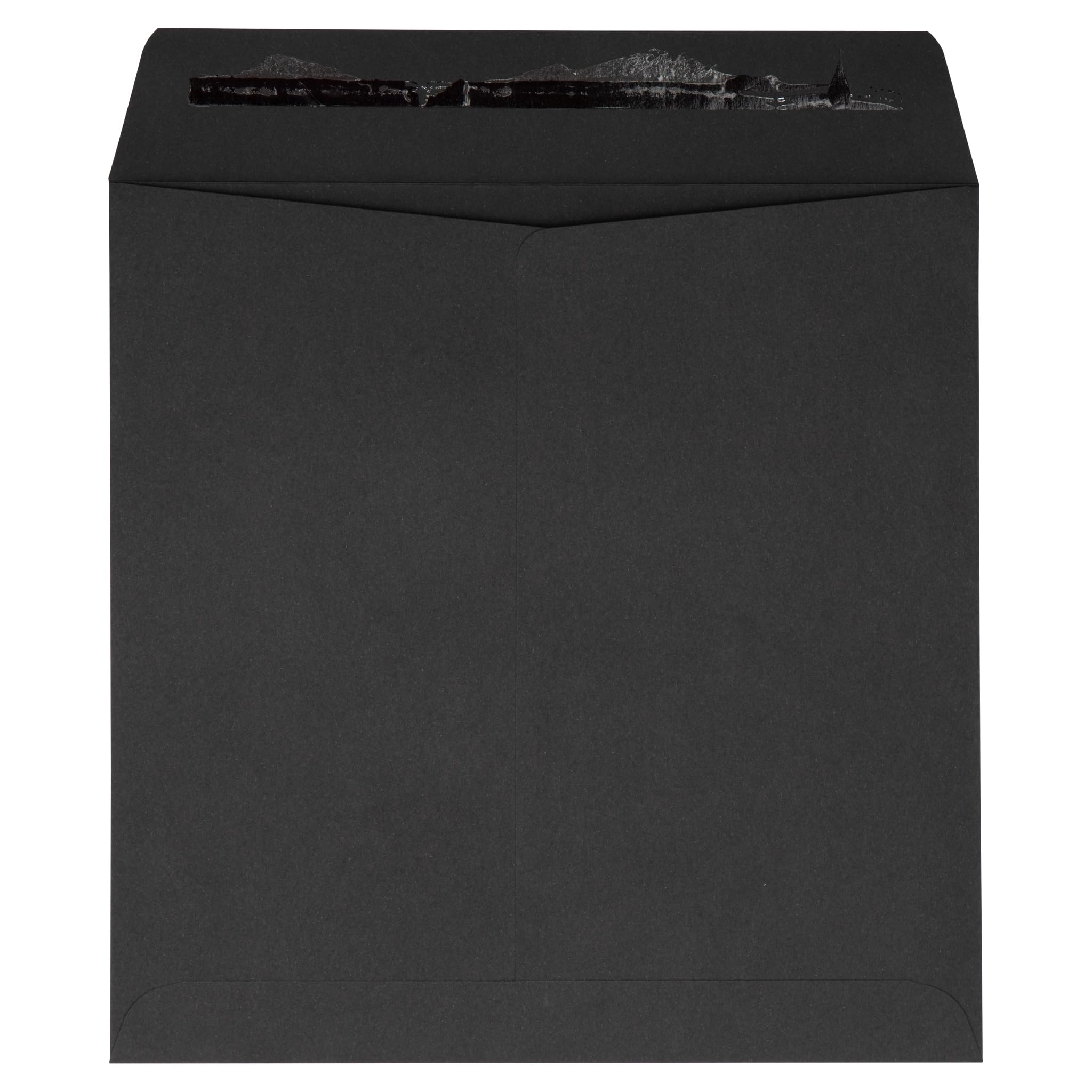 Premium LUXPaper Square Invitation Envelopes 8x8 Inches - Self-Sealing Peel & Press Closure - 80lb Text Weight Midnight Black (Pack of 500) - Perfect for Wedding Invitations, Greeting Cards, Party Favors and Business Correspondence