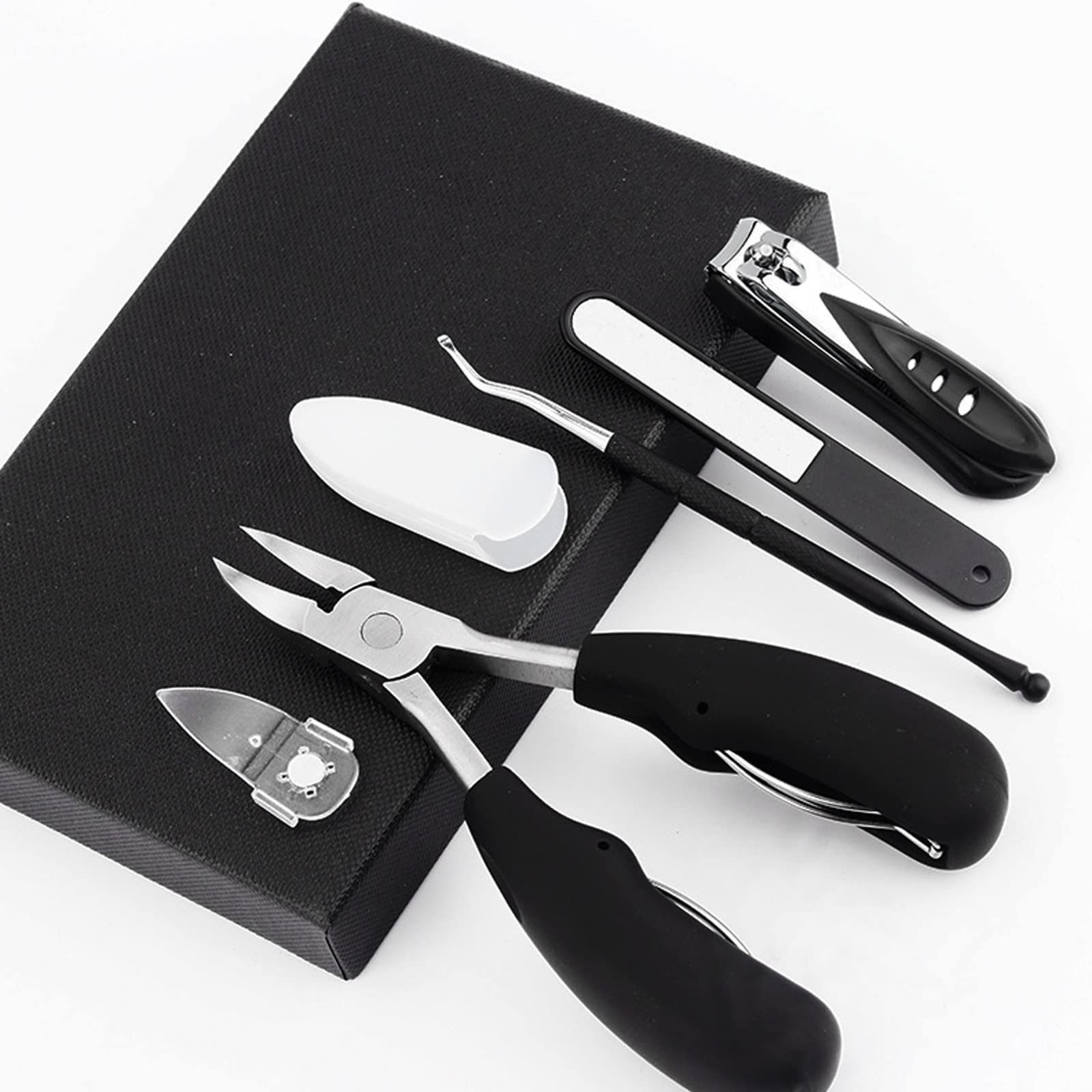 Professional Stainless Steel Nail Clippers & Toenail Trimmer Kit - Ingrown Toenail Tool, Manicure Scissors, Pedicure Pliers for Men & Women - Perfect for Home Grooming, Salon Use & Travel Nail Care