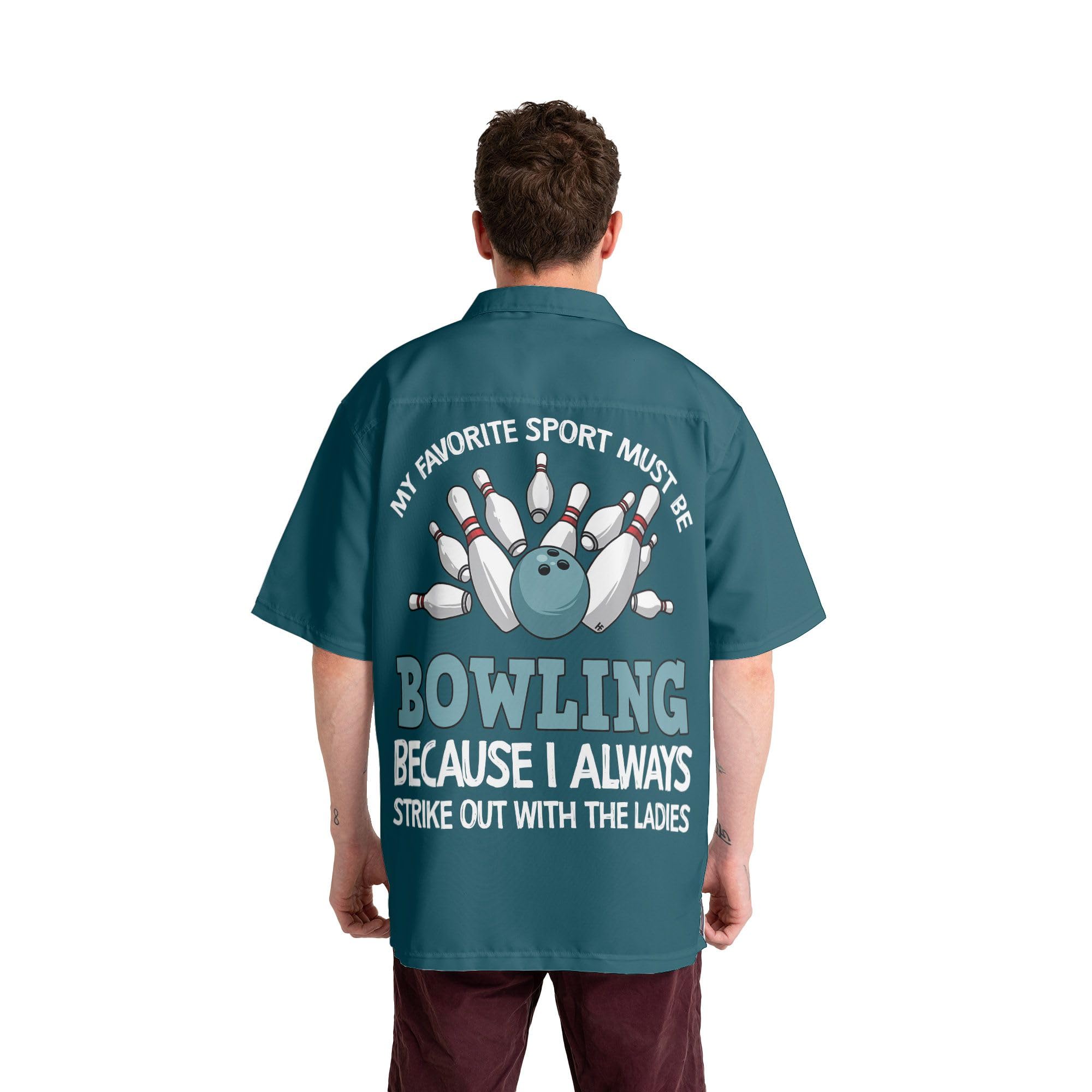 Custom Personalized Bowling Shirts with Names for Men & Women - Retro Hawaiian Style Bowling Team Shirts - Perfect for Bowling Leagues, Tournaments & Themed Parties