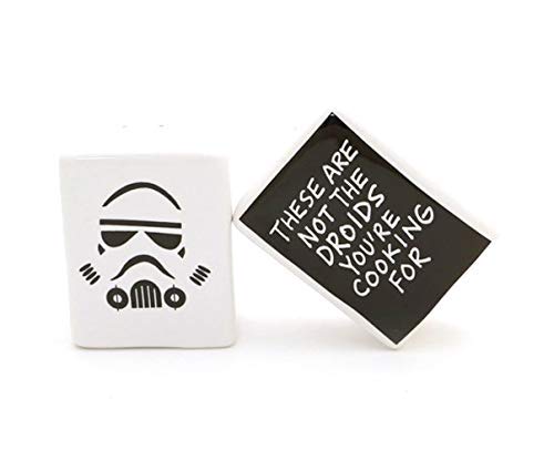 Premium Stainless Steel Trooper Salt and Pepper Shakers Set - Durable & Leak-Proof for Kitchen, Dining Table, BBQ, Camping & Gift Giving