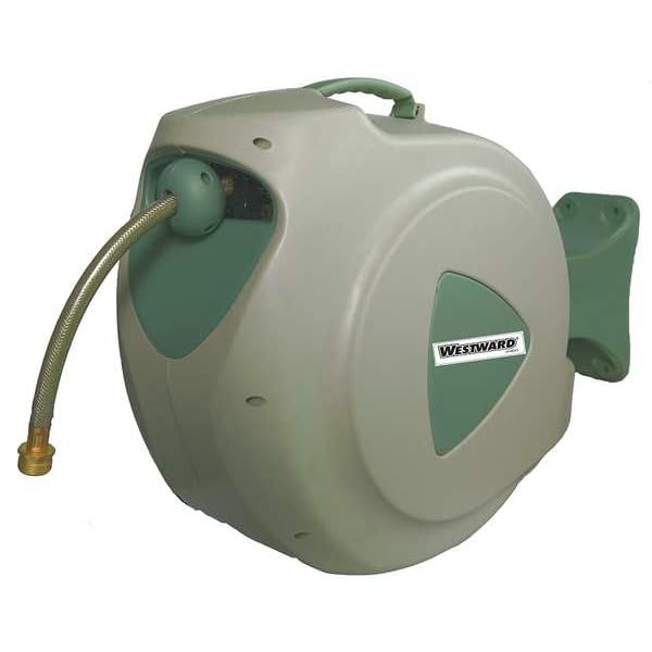 100 ft Polypropylene Hose Reel - Heavy Duty Garden Water Hose Storage with Handle & Wheels - Perfect for Lawn Care, Car Washing, and Outdoor Watering
